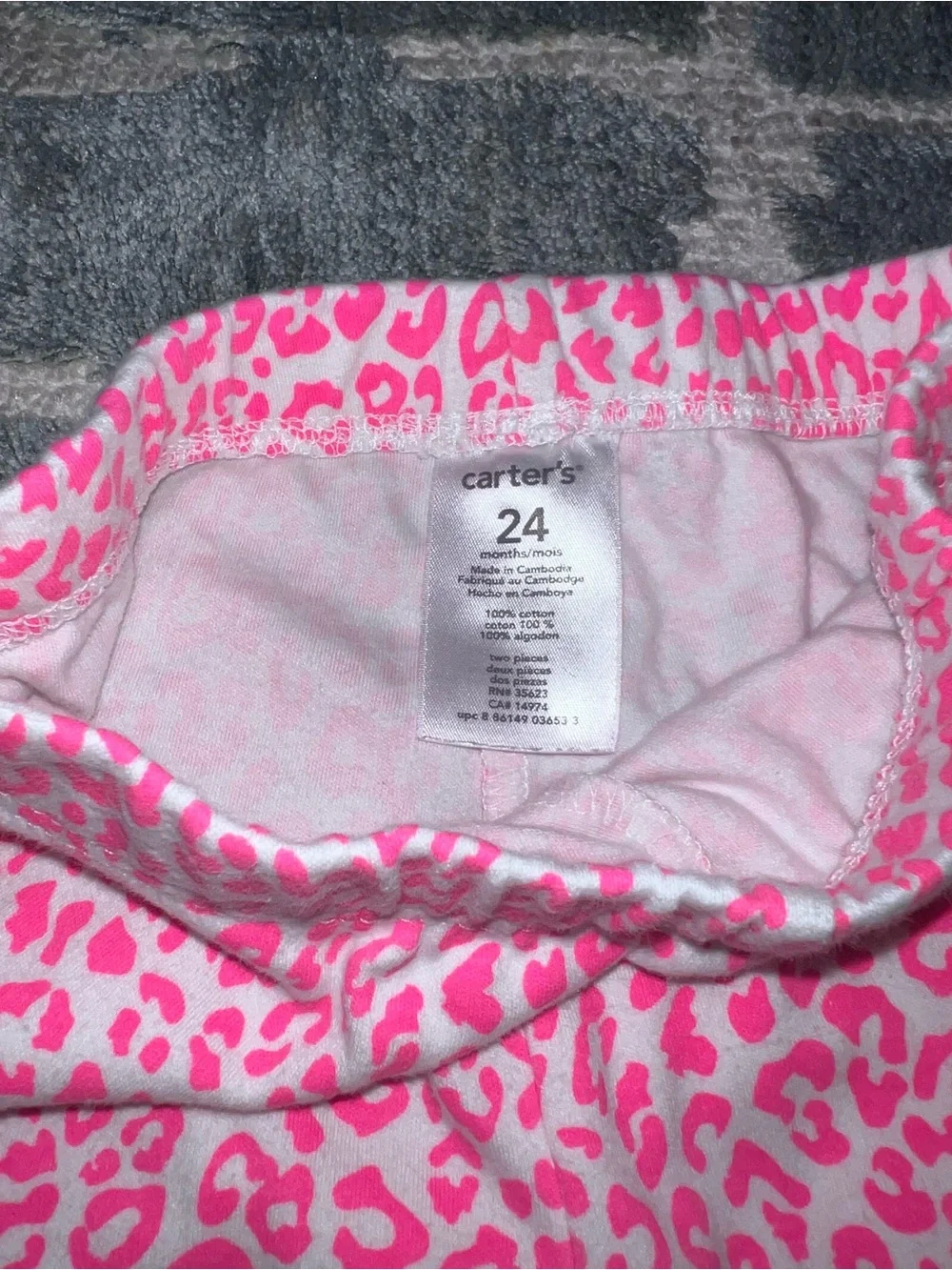 Carters bright pink